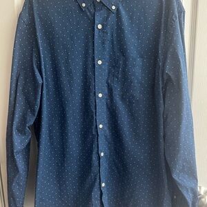 Old Navy Men’s Blue Casual Button Down Shirt